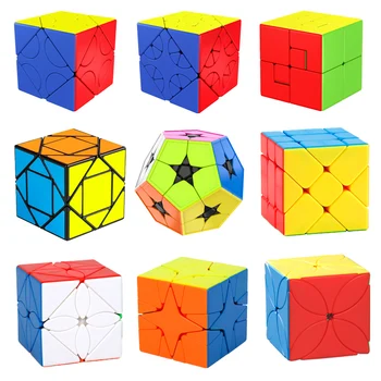 Moyu Meilong Profesionale Creative Cub Magic Fibra de Carbon Autocolant Viteză Metru Cub Puzzle Jucarii Educative pentru Copii