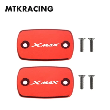MTKRACING 2 BUC Pentru Yamaha XMAX 2017-2018 CNC de Frână Față Capacul Rezervorului de Lichid de Capac Capacul Cilindrului X MAX