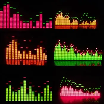 Muzica spectru de afișare cu ecran de lumina de spectru de frecvențe V3 ultimate terminat șase modul software filtru MS3264
