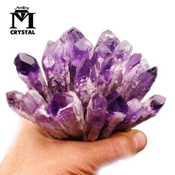 Naturale Ametist cristal de Cuarț coloana de piatra Mov Baghetă Magică punct Sceptrul de vindecare dur gemston Acasă Ornamente Decor