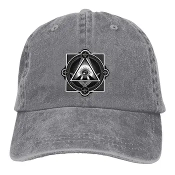 Ochi Negru Șapcă De Baseball Pentru Bărbați Pălării Pentru Femei Vizieră De Protecție Snapback Illuminati Capace