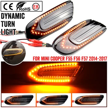Pentru Mini Cooper F55 F56 F57 LED-uri Dinamice de poziție Laterale Indicator luminos Pentru Mini Cooper Accesorii 2 buc Curge Partea Repetor Lampa