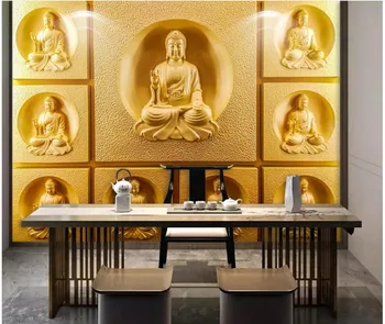 Personalizat murale 3d foto tapet pentru dormitor Golden Eagle Buddha solemn legea decorațiuni interioare living tapet pentru pereți 3 d
