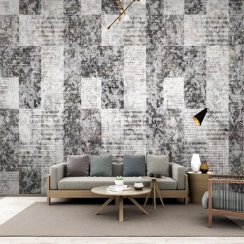 Personalizat Murală Tapet Modern, Minimalist Geometric De Linii Tv De Fundal Pictura Pe Perete