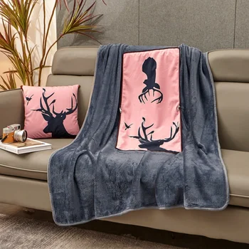 Plus Fleece cu Dublă utilizare Pliabil Arunca Pătură Caldă Ponderat Pături Pentru pat Dublu Strat Îngroșat Moale Confortabil de Acasă