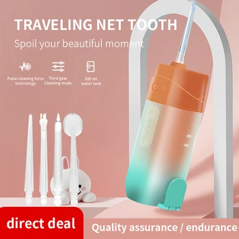 Portabil Irigator Oral Mini Irigator Dentar Dintii de Apă se spăla pe dinți cu Ultrasunete Dinte Curat Waterpulse cu 3 Moduri de rezistent la apa