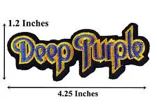Preț mai mic brodate numele patch-uri ieftine Deep Purple Insigna Numele Brodate Punk Patch-uri de Muzica Rock Band Fier Pe Sacou