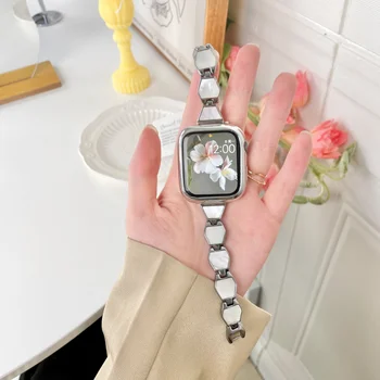 S8 Metal Fritillary Lanț Apple Watch Curea Talie Subțire Potrivit pentru Trupa Noua 6 Sens S7 Nișă Femei Nou Culoare Scoici saint-jacques