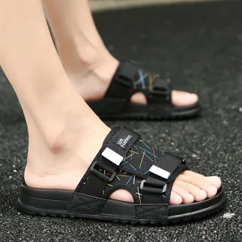 Sandale barbati Vara Mesh de Mari Dimensiuni 46 în aer liber Cool Sandale Tendință coreean Personalitate Plajă în Afara Purta Casuals Pantofi Diapozitive