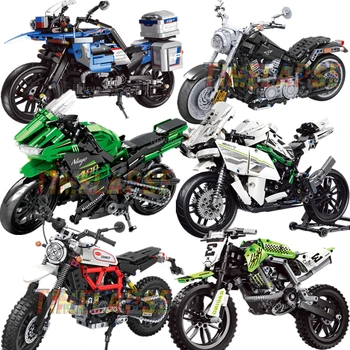 serise Motocicleta cu Motor Buggy Motocicleta Supercar de Curse de Viteză Masina Sport Blocuri Moc Cărămizi Seturi de Kituri Model