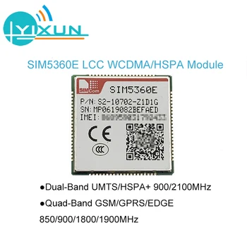SIMCOM SIM5360E Dual-Band WCDMA/HSDPA si Quad-Band GSM/GPRS/EDGE Modulul de tip SMT 900/2100MHz 850/900/1800/1900MHz