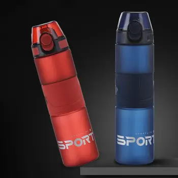 Sports Direct Bea Portabil Drinkware 600ML Sticla de Apa cu Paie Mat Sări Acoperă cu Cârlig Clip Catarama