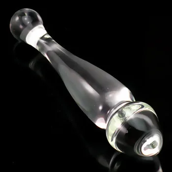 Sticla Vibrator Punctul G Stimulator Adult Erotic Masturbare Anala Dildo De Sticla Penis Dop De Fund Jucarii Sexuale Pentru Femei Anus Dilatator