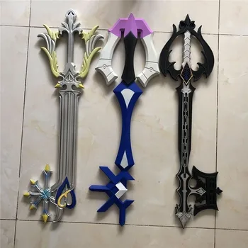 Stiluri Fierbinte Joc Kingdom Hearts Cheie Lama Uitare 3 Tasta de culoare PU Stil Armă Accesoriu sabie de jucărie