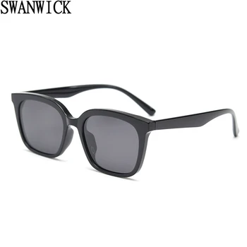 Swanwick stil coreean polarizat ochelari de soare pentru barbati UV400 pătrat ochelari de soare pentru femei conducere maro portocaliu de vară lumină greutate