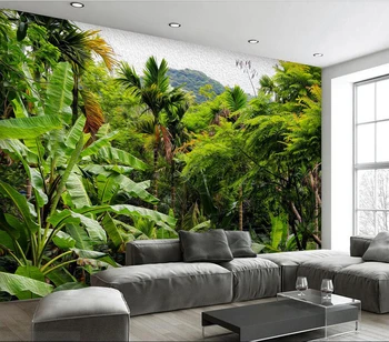 Tapet decorativ pădure Tropicală de fundal pictura pe perete