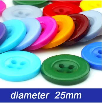 Transport gratuit NEW25mm /100 aleatoriu amestecate cu rășină butoane butoane din plastic colorate mixt, culoare buton verde butoane din lemn