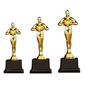 Trofeul Oscar Premii Mici de Aur Pc Om placat cu Aur de Sport de Echipă Concurenței Meserii Suveniruri Sărbători Partid Cadou