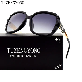 TUZENGYONG Design de Brand Gradient Polarizat ochelari de Soare Femei de Lux Elegante, Ochelari de Soare Femei Prismatic Accesorii Ochelari