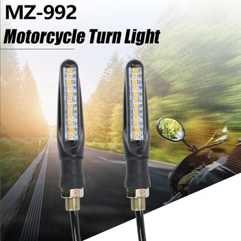 Universal Motocicleta Lumina de Semnalizare 12V Led Moto Apa care Curge de Semnalizare Flexibile Motocicleta Lumini Intermitente, Lampă de Semnal