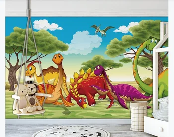 XUE SU Personalizate foto tapet mural dinozaur jurassic park forest iarba pterosaur camera copiilor peretele din fundal