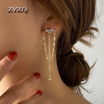 ZYZQ Nunta de Lux Bijuterii de Moda Stele cu Cinci colțuri Tassel Cercei Cristal Pentru Femei Temperament Cercei de Mireasa